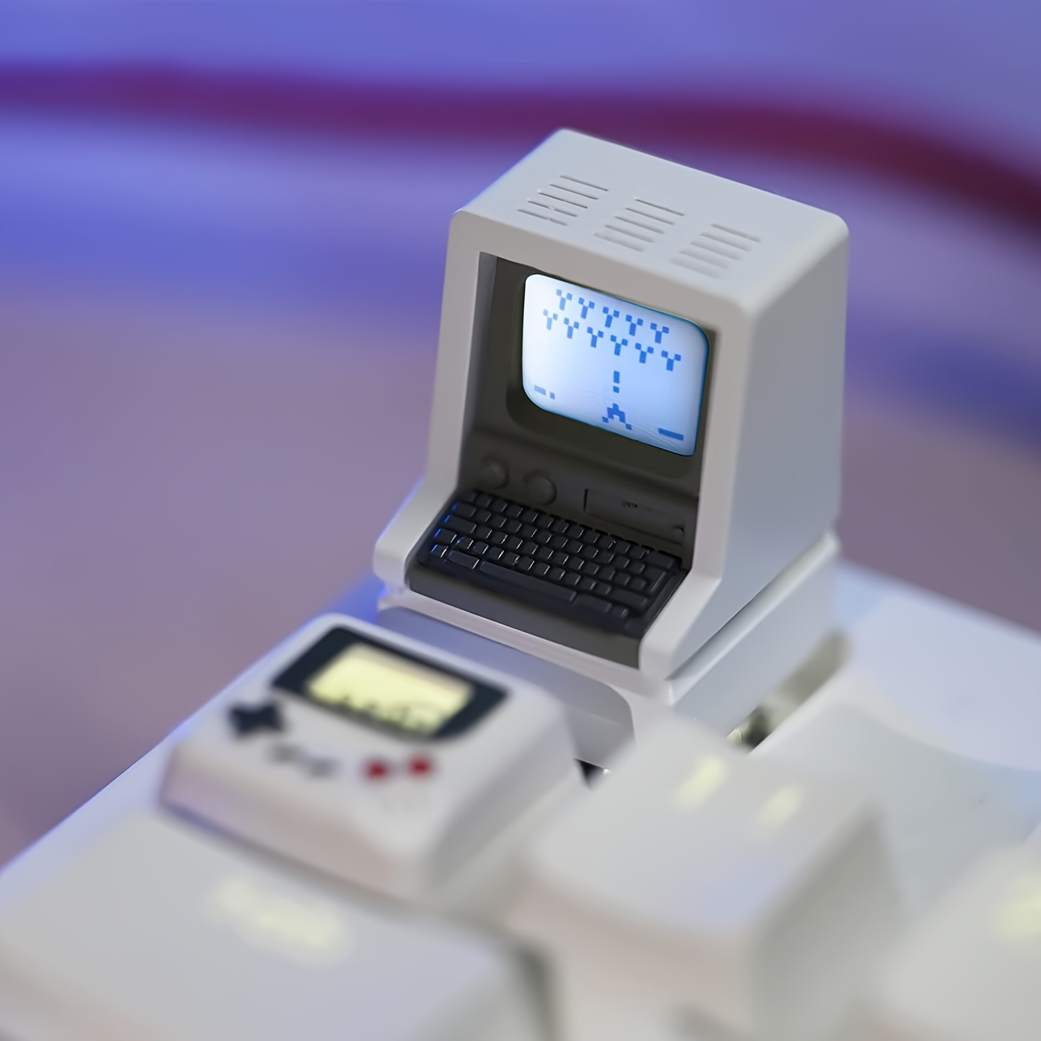 Retro Gaming Keycaps - Retro Mac-Inspirierte Tastenkappen Double-Shot ABS MX