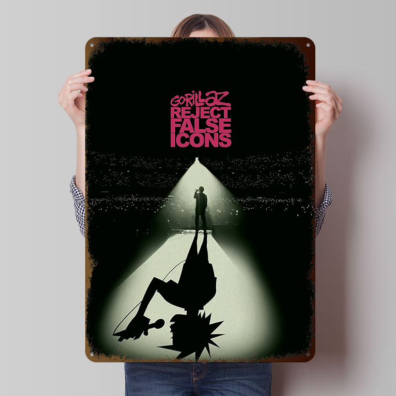 Retro Gaming Icons - Gorillaz Reject False Icons Druckposter Maßgefertigte