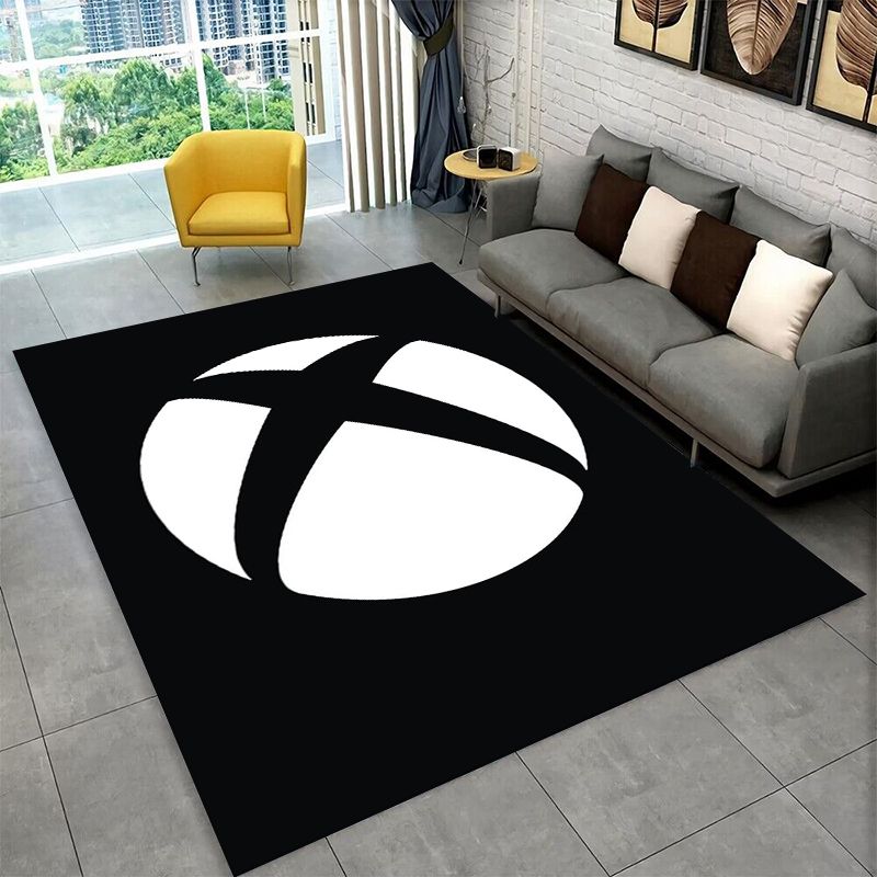 Retro Gaming Rug - Retro Xbox Gaming Gamer Logo Teppich