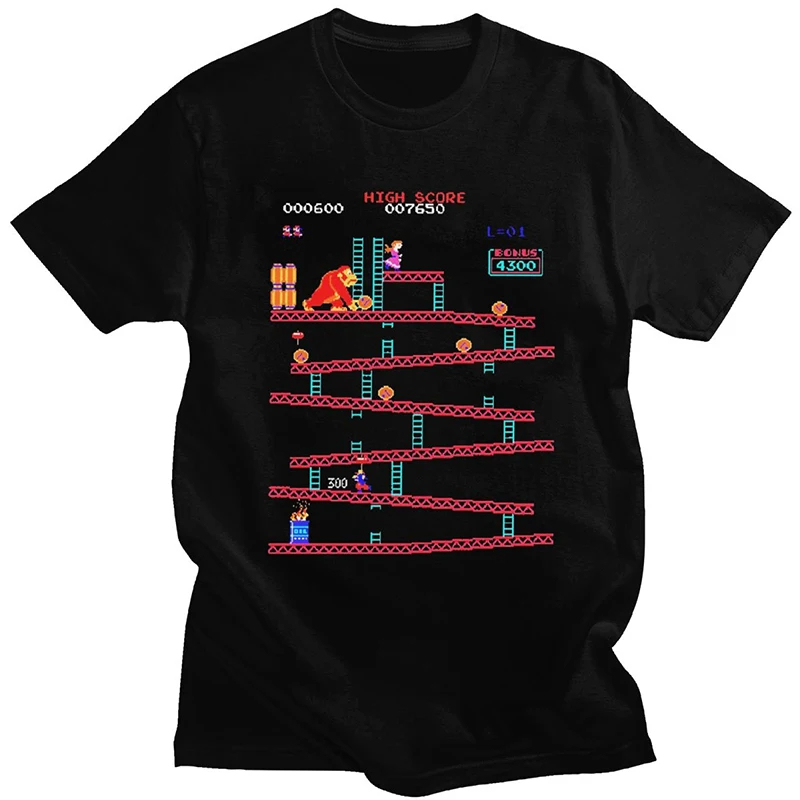 Retro Gaming Aesthetic - Lustige Donkey Kong T Hemd Männer