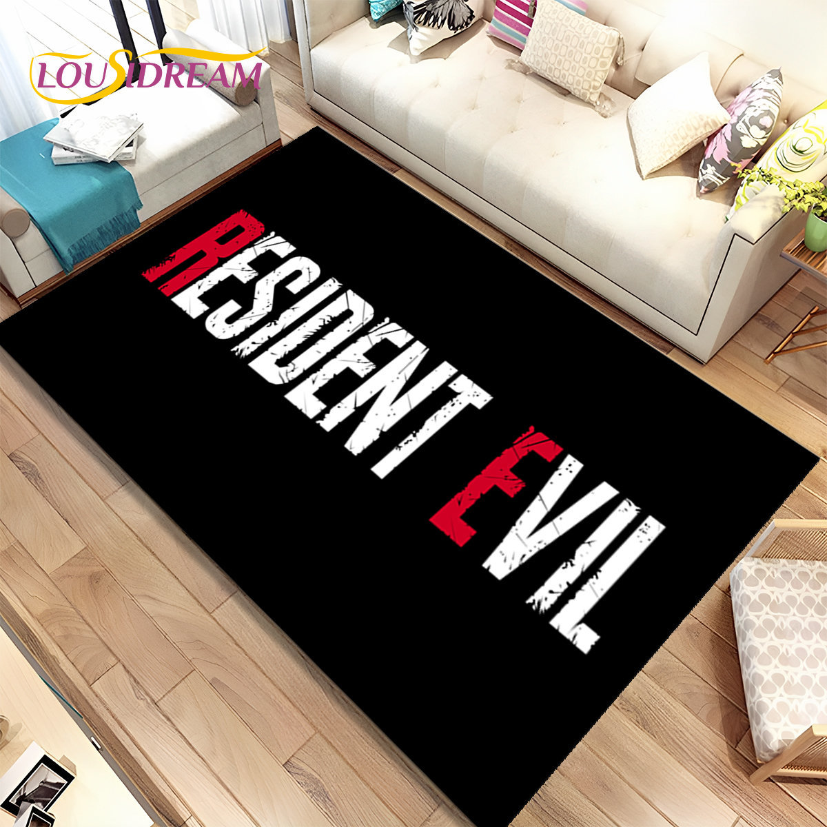 Retro Gaming Rug - 3D R-Resident Evil Games Gamer Teppich,