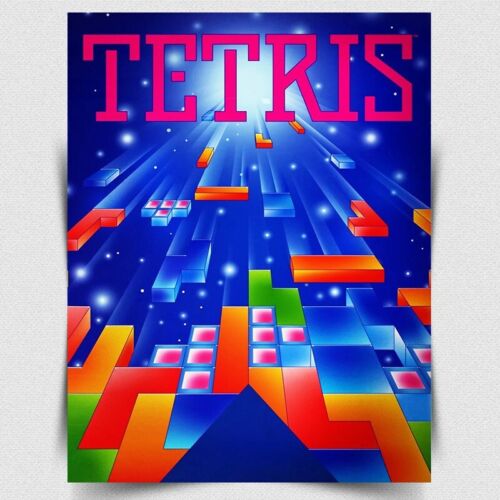 Retro Gaming Us - TETRIS METAL SIGN PLAQUE – Retro-Posterdruck,