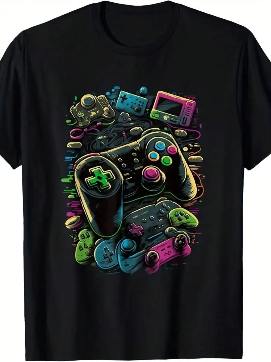 Retro Gaming Icons - Herren- & Unisex-Retro-Videospiel-Controller-T-Shirt - Ikonisches Gaming-T-Shirt