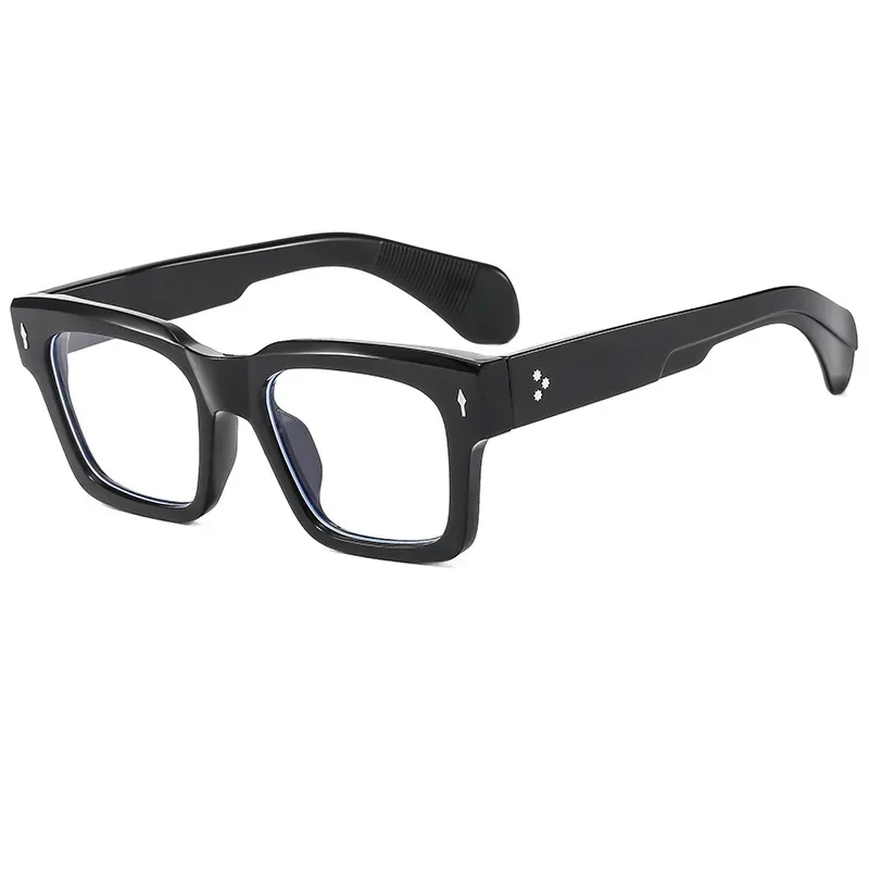 Retro Gaming Projector - Große quadratische Anti-Blaulicht-Brille im Retro-Stil für