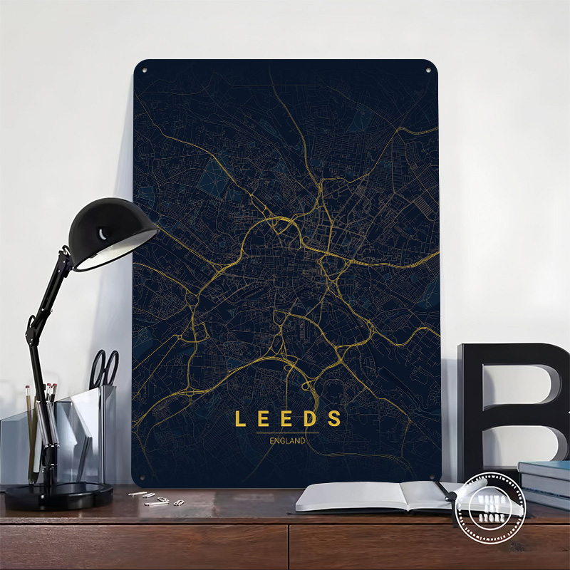 Leeds England Kartenkunst 3D-G – Retro Gaming Leeds Bewertung und Preis