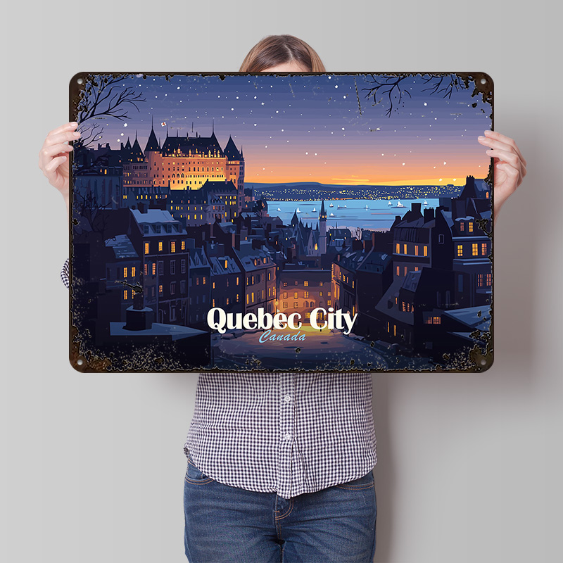 Quebec City bei Nacht, gedruck – Retro Gaming Quebec Bewertung und Preis