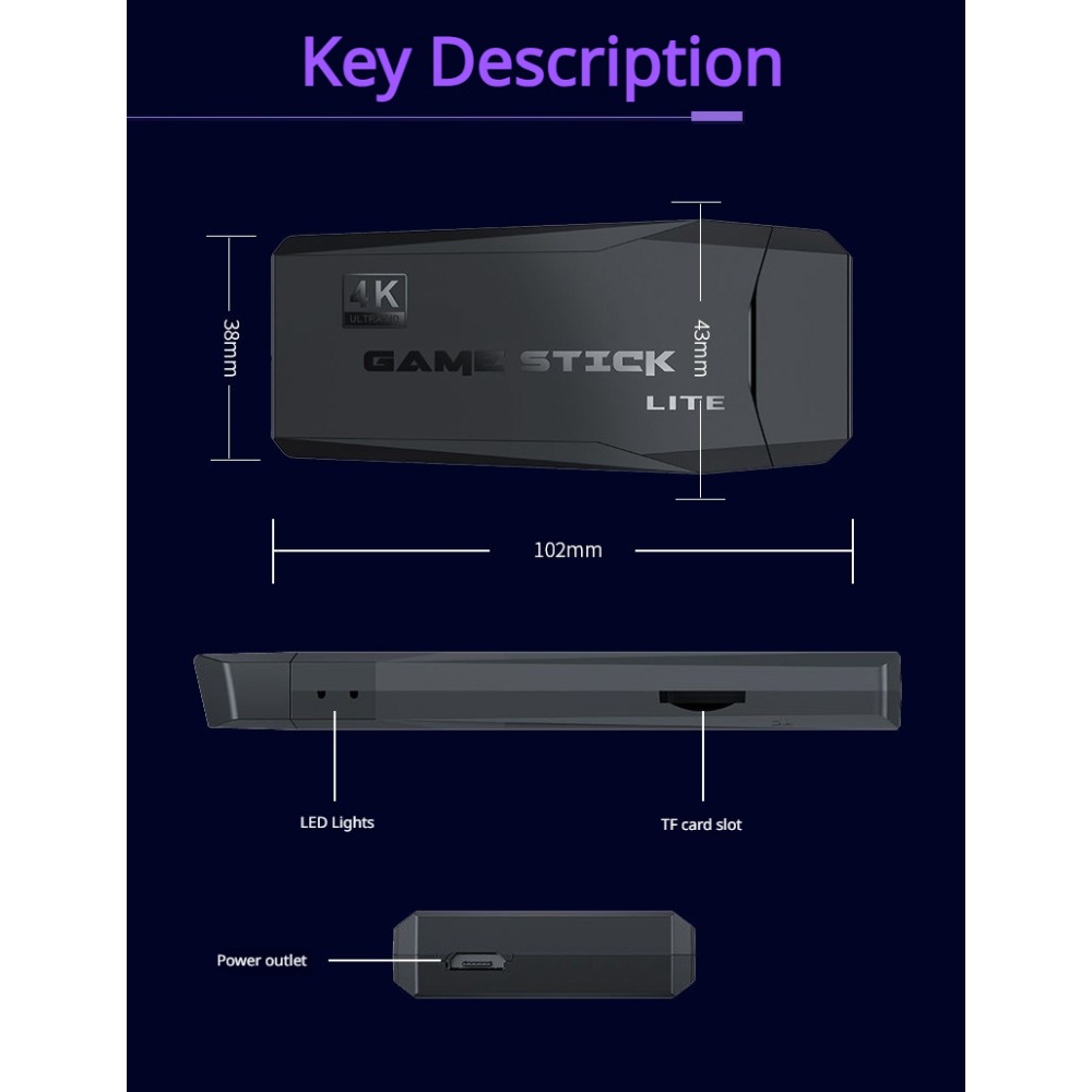 Tragbare 4K Retro-Spielekonsol – Retro Gaming Arcade Console Bewertung und Preis
