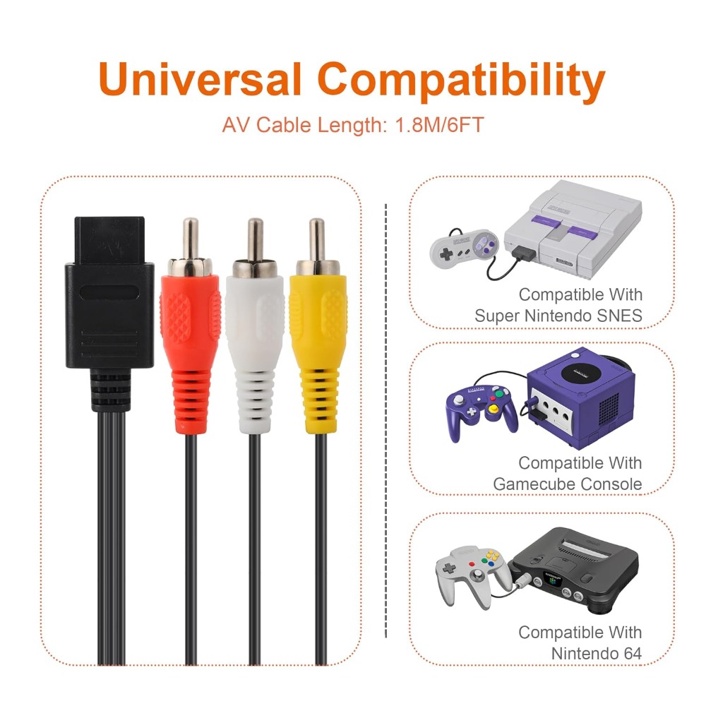 N64/gamecube/snes/sfc hochwert – Retro Gaming Cable Bewertung und Preis