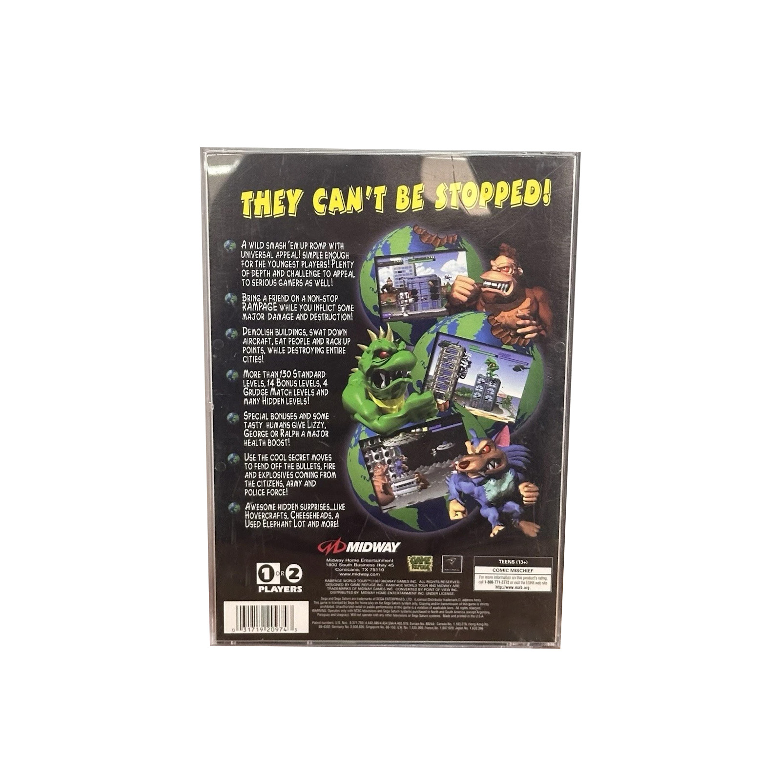 Saturn Copy Disc Game Rampage  – Retro Gaming Video Bewertung und Preis