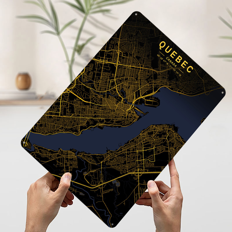Quebec Goldene Karte Poster Ma – Retro Gaming Quebec Bewertung und Preis