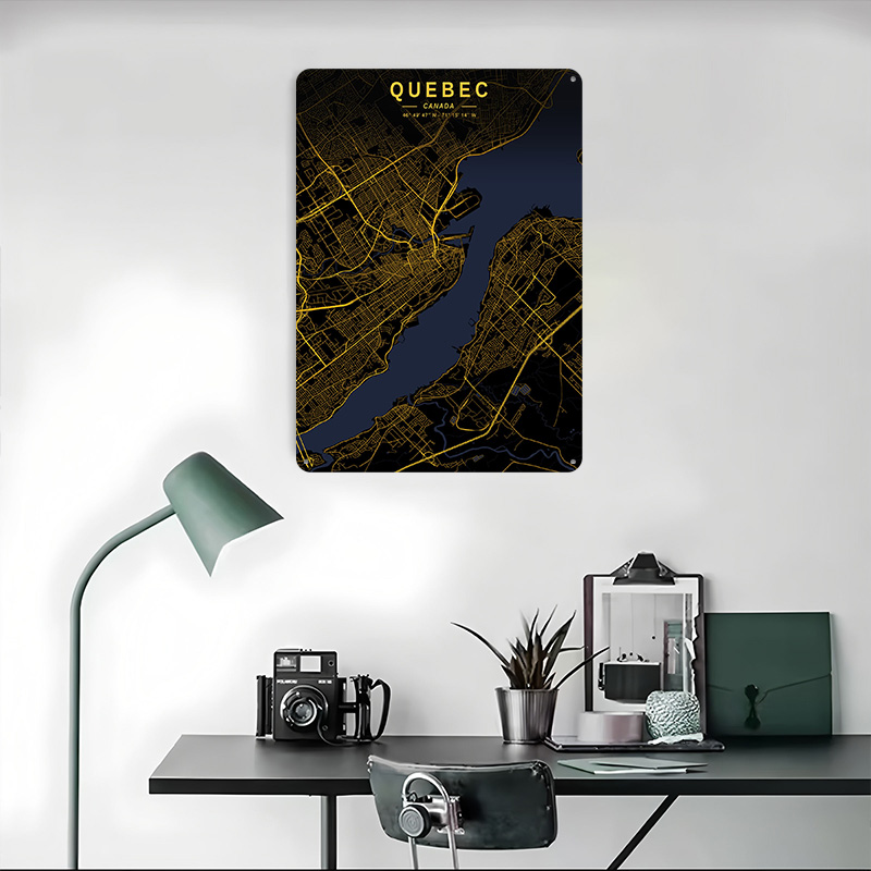 Quebec Goldene Karte Poster Ma – Retro Gaming Quebec Bewertung und Preis