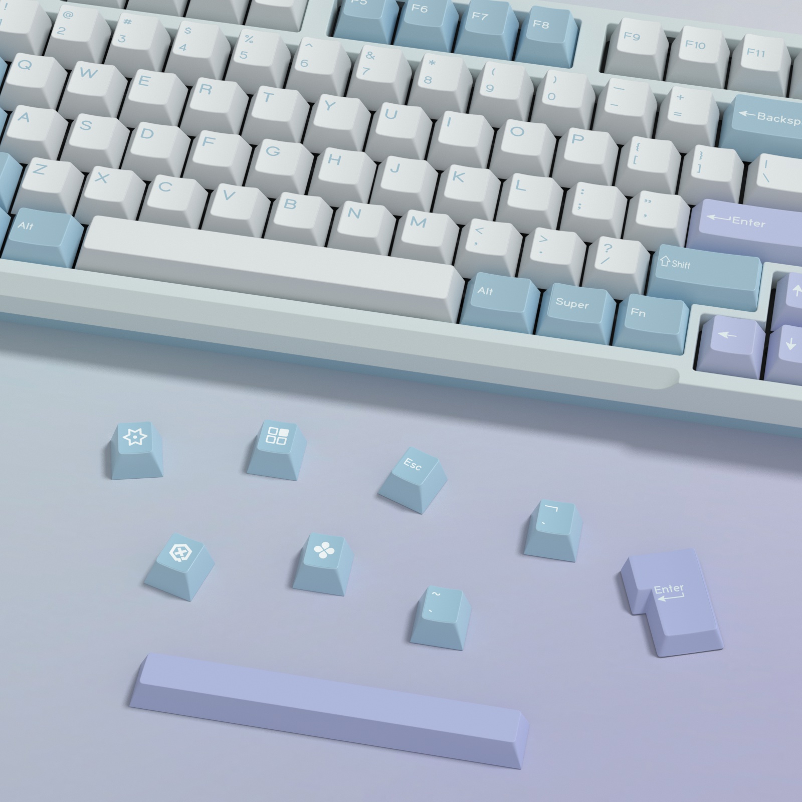 KBDiy GMK Illusion Keycap Cher – Retro Gaming Keycaps Bewertung und Preis