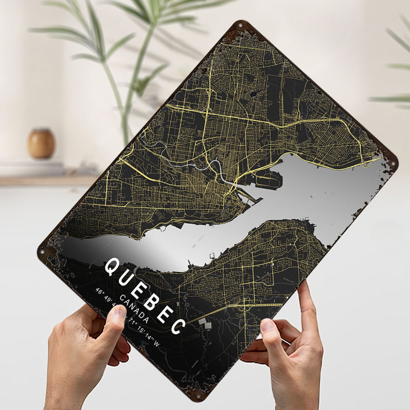 Quebec Silberne Stadtplan-Post – Retro Gaming Quebec Bewertung und Preis